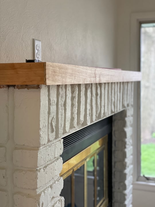 How To Make A Mantel With Only Two Boards