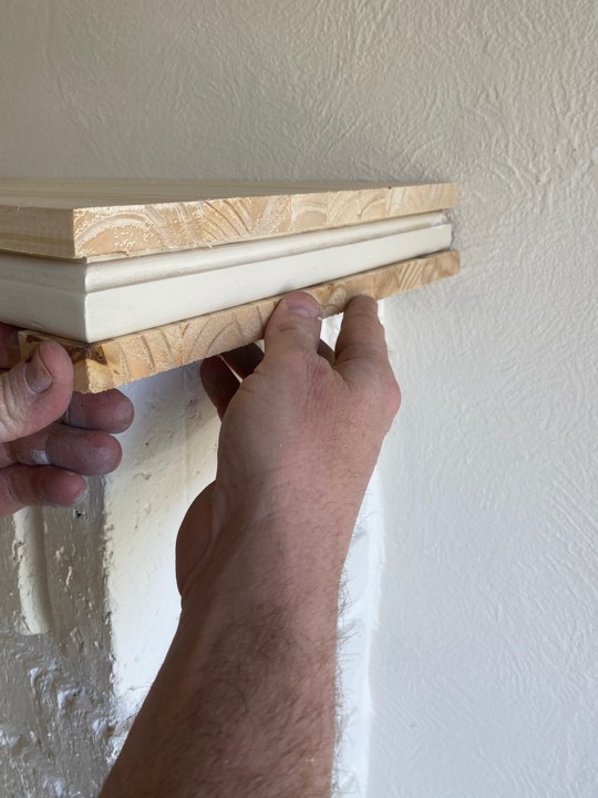 How To Make A Mantel With Only Two Boards