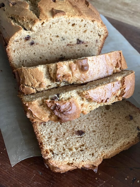 Easy Peanut Butter Bread With Chocolate Chips