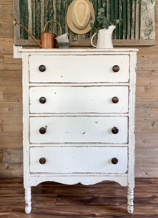 Dresser makeovers do not have to be hard, expensive or take a lot of time. This easy dresser makeover was completed in no time only using sand paper!