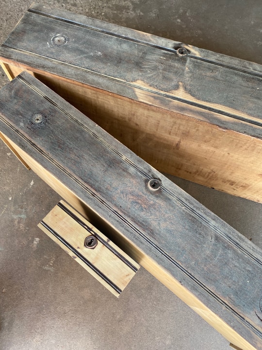 sanded drawers