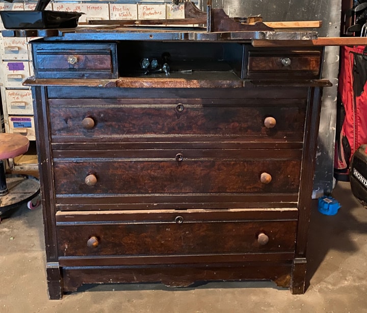 dresser before