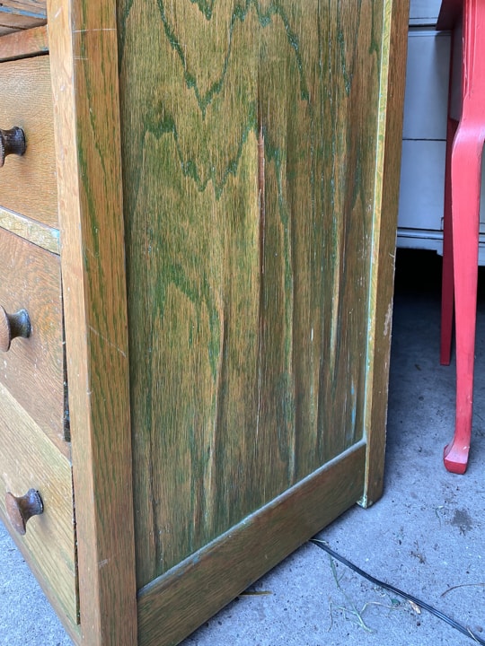 side of oak dresser
