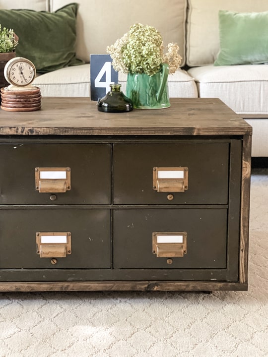 Industrial metal clearance end table