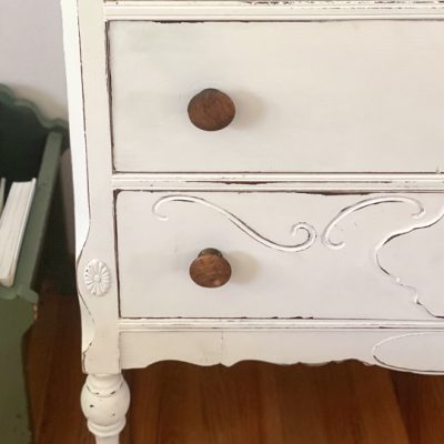 Dresser Makeover With White Paint & BOSS
