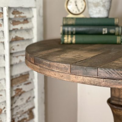 DIY Round Side Table Makeover