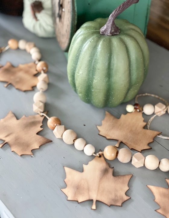 This DIY Dollar Store Fall Garland Craft could not be any easier and the outcome looks like you spent a lot of time and/or money on it.