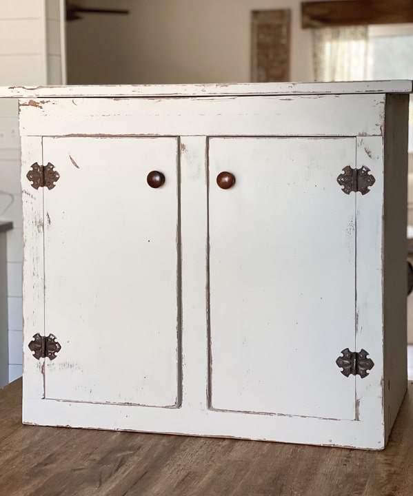 DIY Small Cabinet Makeover With Paint & Sand Paper - My Creative Days