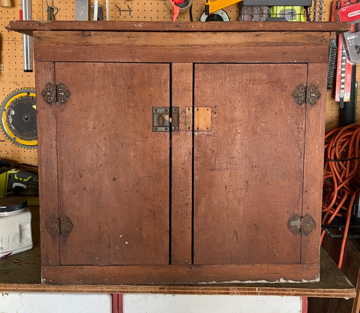 Small cabinets are perfect storage for many things and many spaces. This small cabinet makeover was easy to do with only a few supplies.