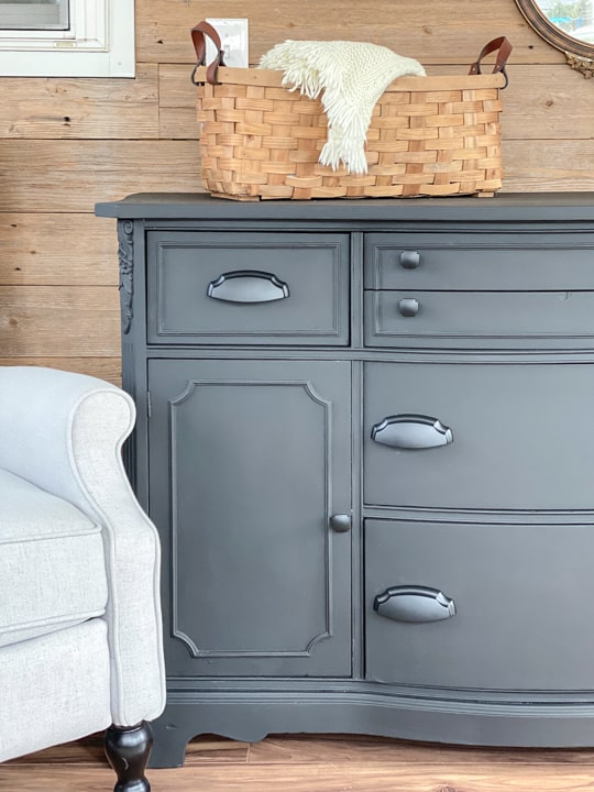 Milk Paint Buffet Makeover - Meg Del Design Furniture