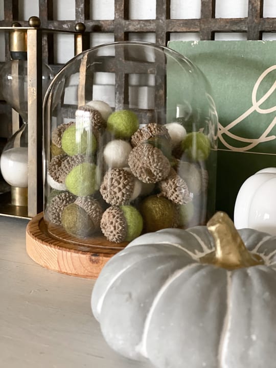 DIY felted acorn decor that can be customized to fit your style and favorite colors. They are easy to make and you will use them every fall.