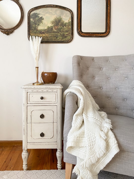 This DIY Painted And Glazed Side Table took a sad thrift store table and turned it into something that is pretty again in a few, short steps.