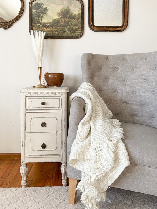 This DIY Painted And Glazed Side Table took a sad thrift store table and turned it into something that is pretty again in a few, short steps.