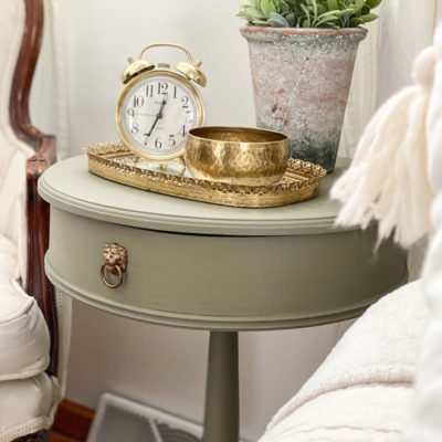 DIY Painted Drum Table Makeover