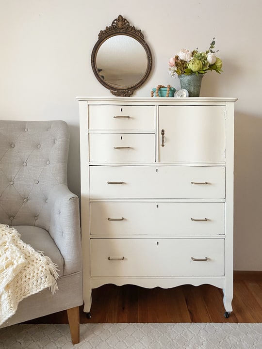 This DIY Painted Dresser is a great example of how you can save money decorating your home by flipping furniture to get the look for less. 