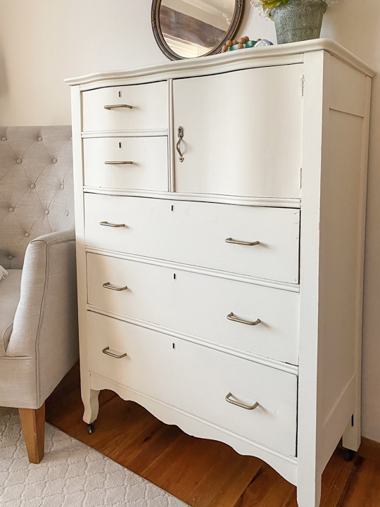 This DIY Painted Dresser is a great example of how you can save money decorating your home by flipping furniture to get the look for less. 