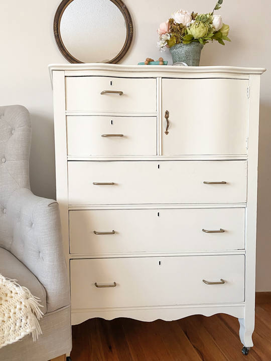 This DIY Painted Dresser is a great example of how you can save money decorating your home by flipping furniture to get the look for less. 