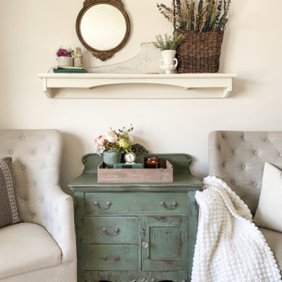 Upcycled Mantel Shelf Made From A Dresser Mirror