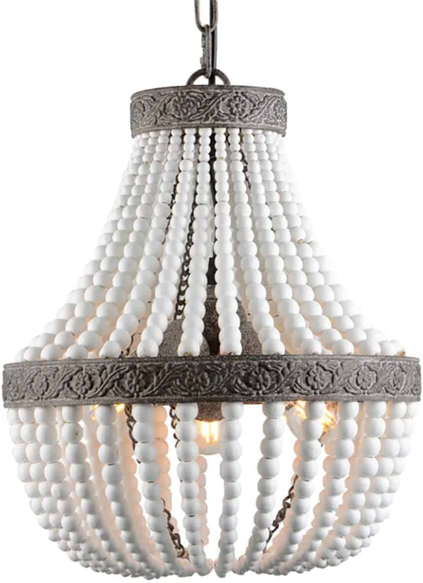 Wood bead chandeliers are so beautiful and they come in all shapes and sizes. This post will give you so many beautiful wood bead chandelier options for any space in your home. 