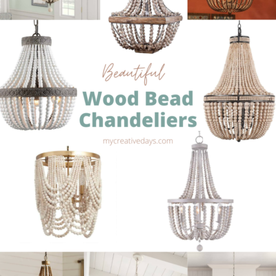 Beautiful Wood Bead Chandeliers