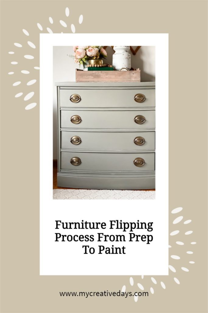 I am sharing the furniture flipping process from prep to paint. Flipping furniture is something so many people can do with a little know-how.