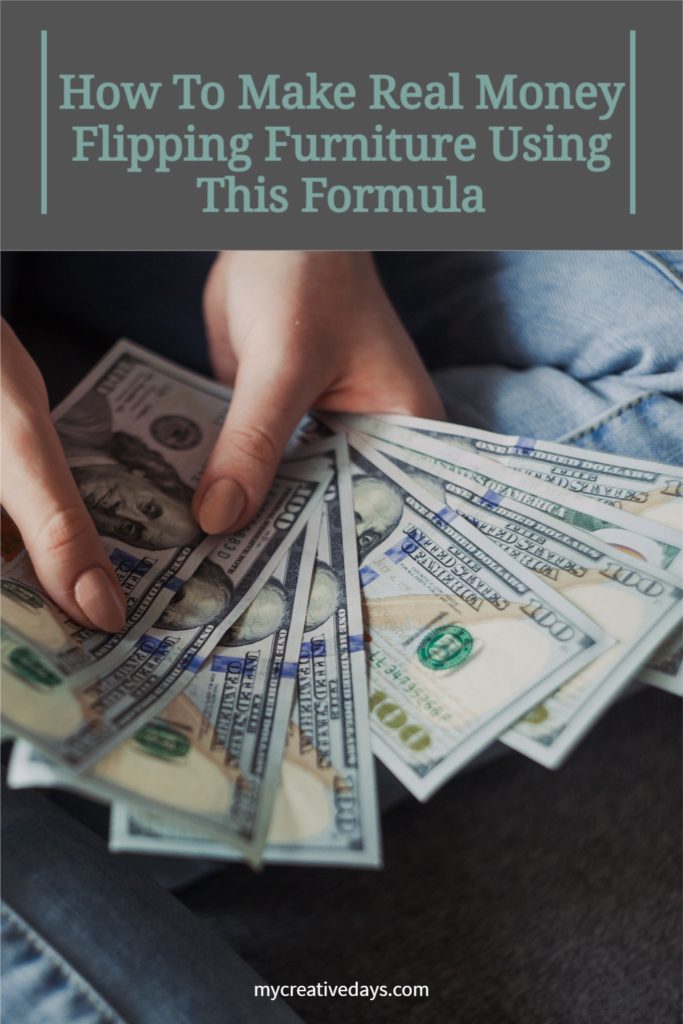 This formula will teach you how to make real money flipping furniture. The strategy is simple but used right, will make each flip profitable.