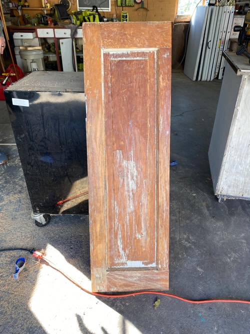 larger side of door