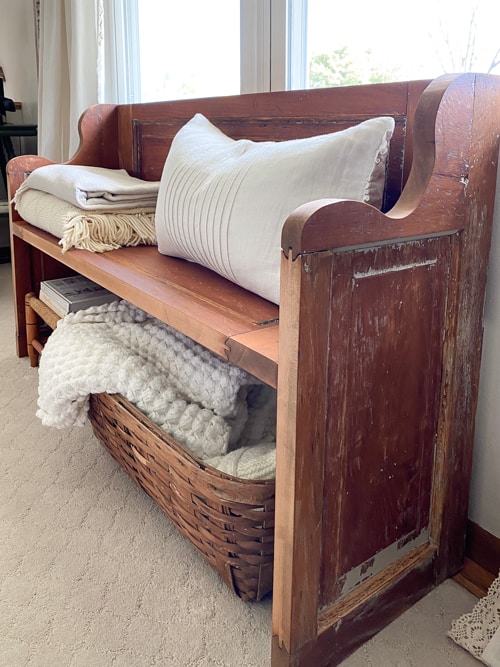 Benches are a great piece of furniture for so many spaces and this DIY tutorial will show you how to build a bench from an old door!