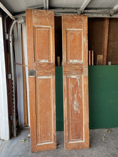 door in half