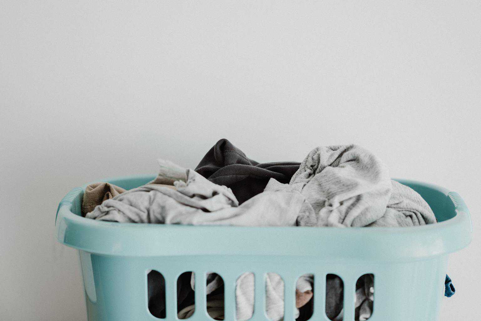 clothes in a basket