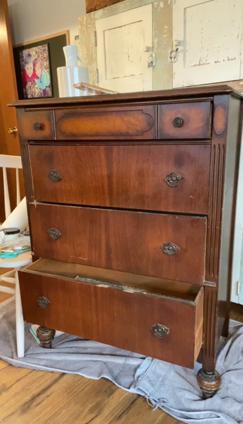 dresser before