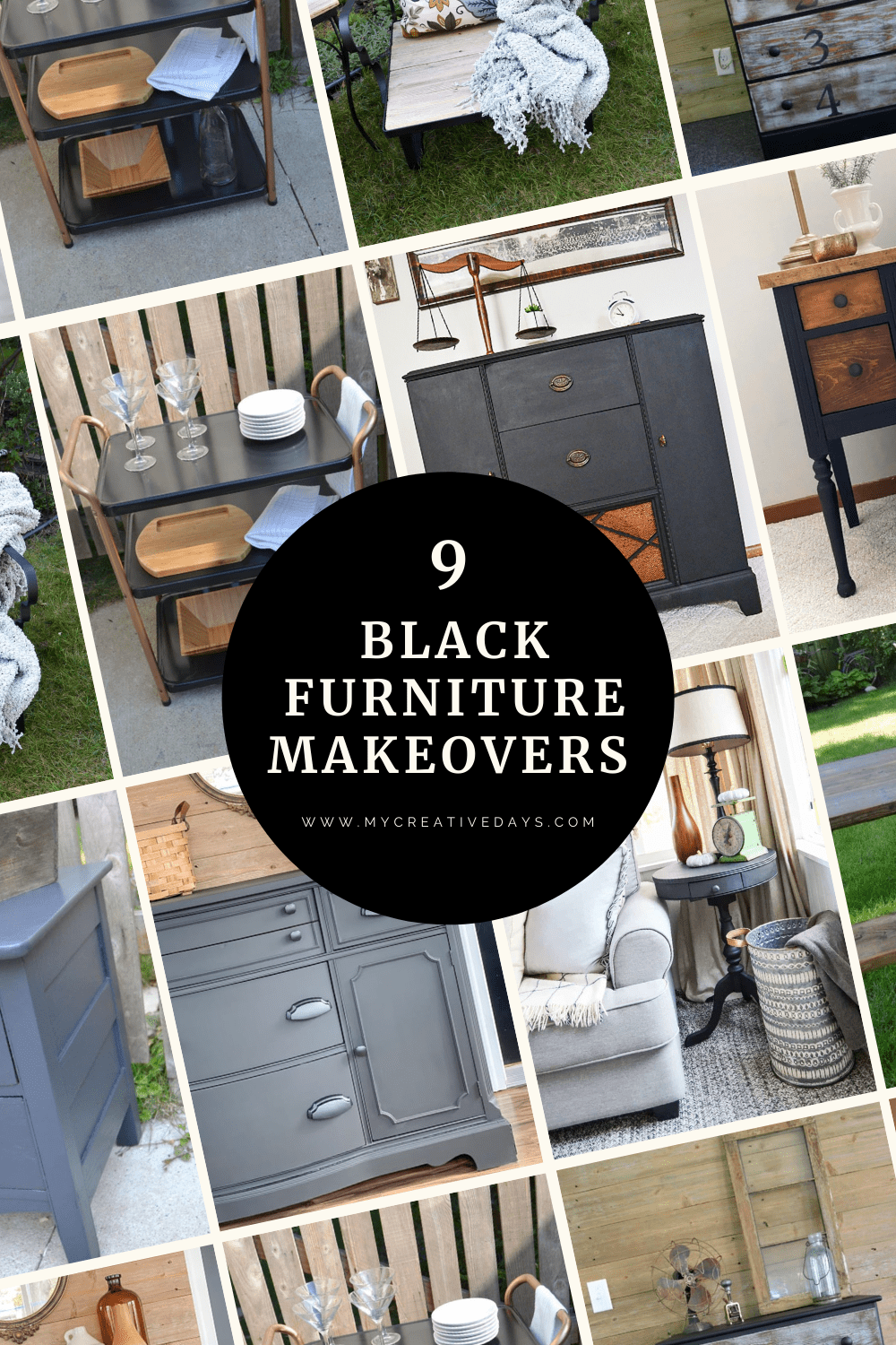 Black furniture will anchor a room and add a ton of sophistication. These black furniture makeovers are sure to inspire your next project.