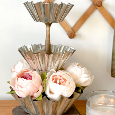 DIY Vintage Tiered Stand