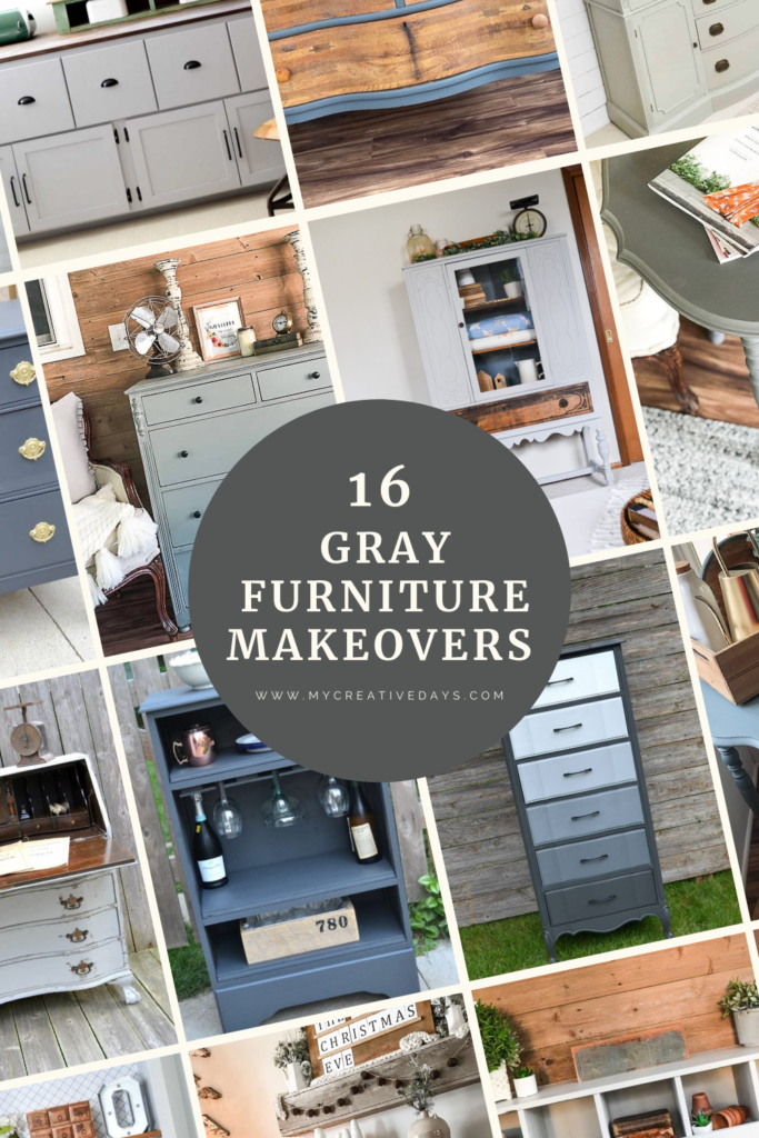 Gray is a beautiful color that comes in all shades and tones. These gray furniture makeovers are sure to inspire your next project.