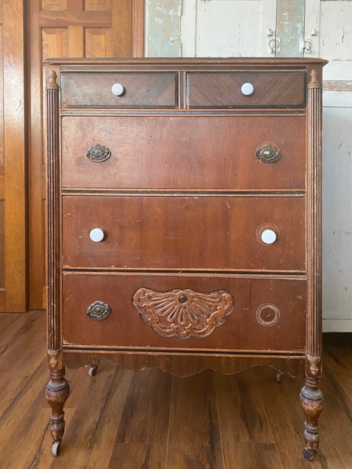 dresser before