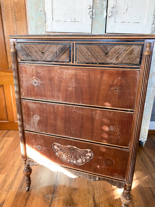 dresser after cleaning