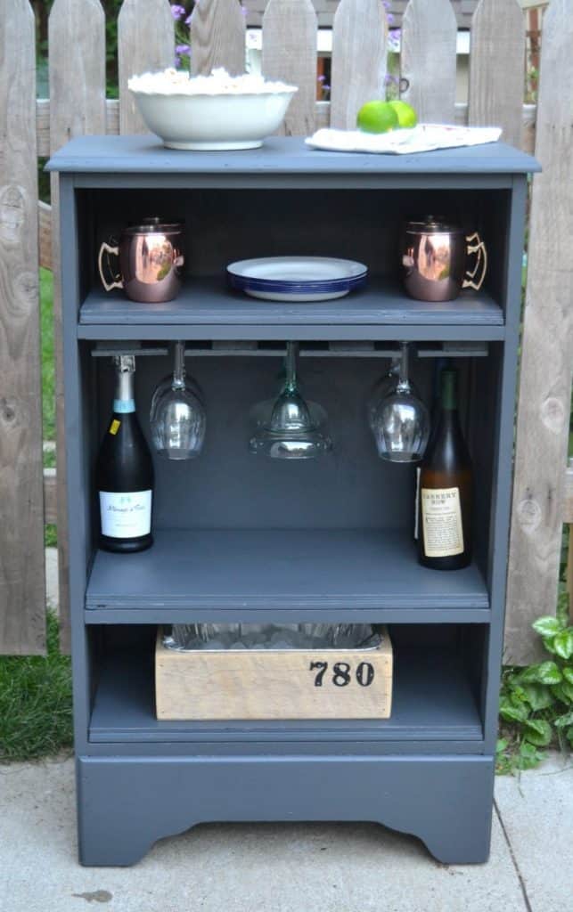 bar cart makeover 