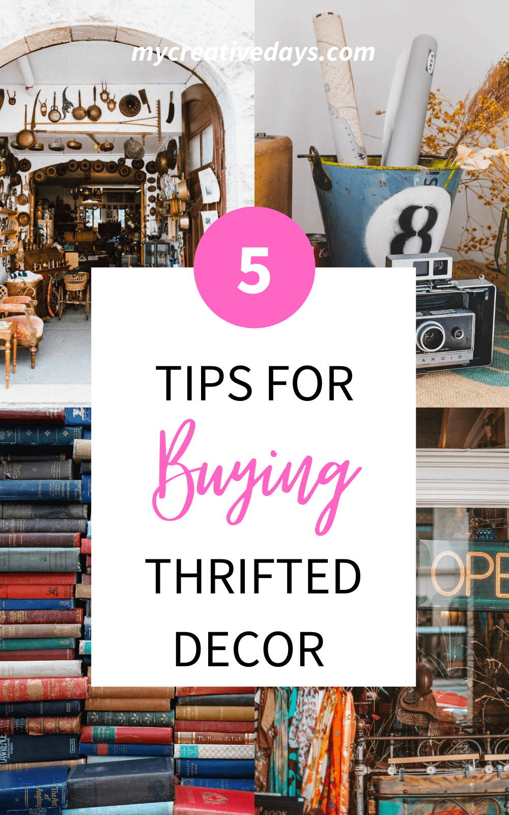 These 5 Tips For Buying Thrifted Decor ensure you are getting the most out of every shopping trip and decor purchase at the thrift store.