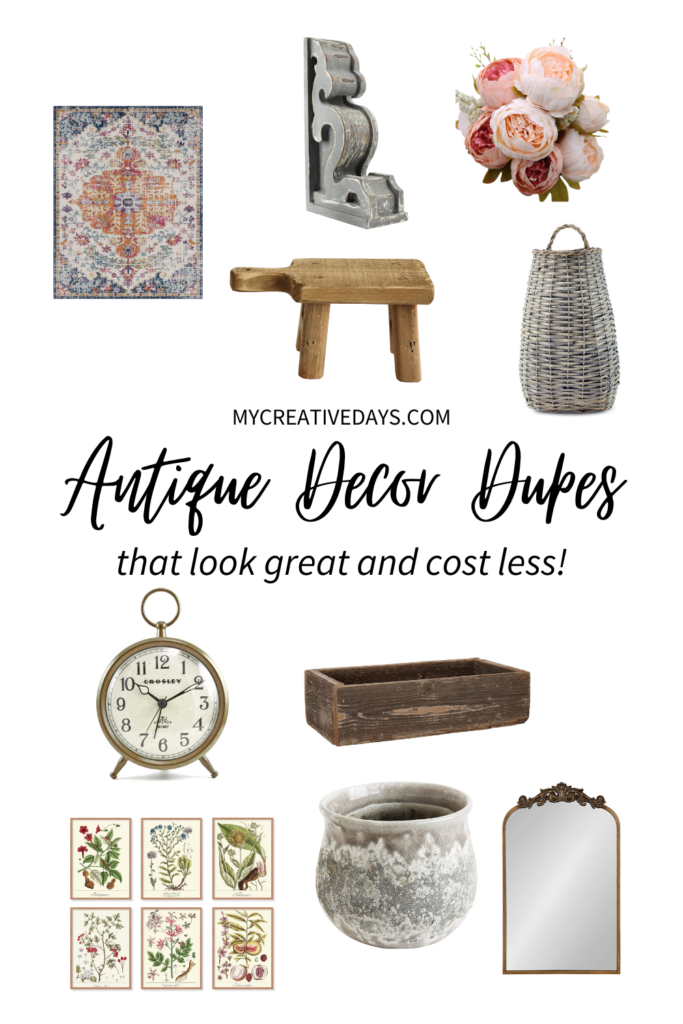 Love adding antiques to your decor but don't love the price tag? These antique decor dupes look great and cost a lot less than the real thing.