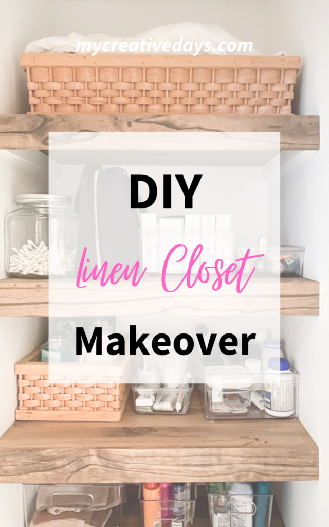 Diy Linen Closet Makeover My Creative, Diy Floating Shelves Linen Closet