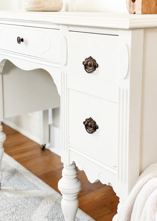 Vanities are a great piece of furniture to flip because they are so versatile. This DIY vanity makeover will show you how easy it is to do.