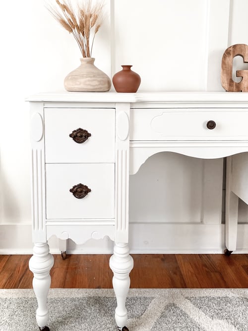 Vanities are a great piece of furniture to flip because they are so versatile. This DIY vanity makeover will show you how easy it is to do.