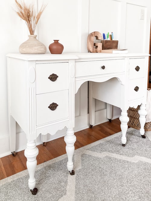 Vanities are a great piece of furniture to flip because they are so versatile. This DIY vanity makeover will show you how easy it is to do.