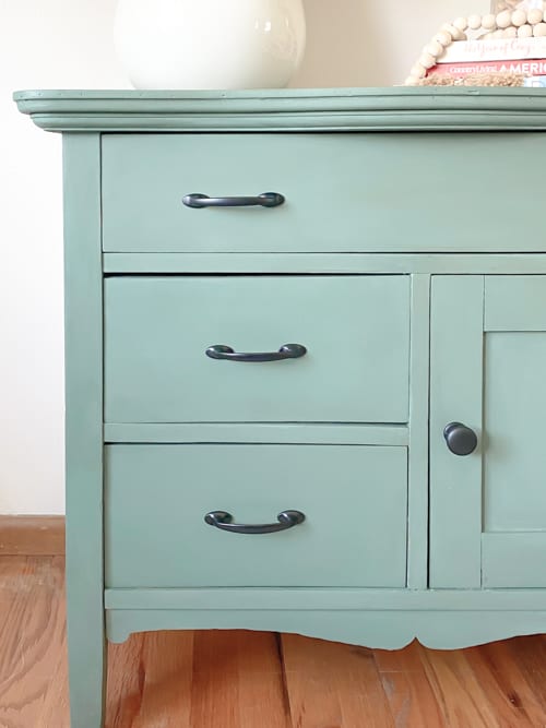 This DIY Commode Makeover is a great example of how easy some furniture makeovers can be by cleaning, painting, and glazing.