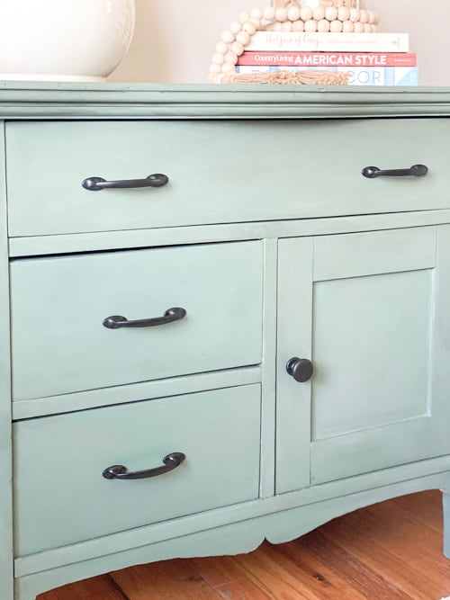 This DIY Commode Makeover is a great example of how easy some furniture makeovers can be by cleaning, painting, and glazing.