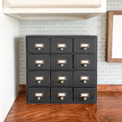 DIY Small Apothecary Cabinet Makeover