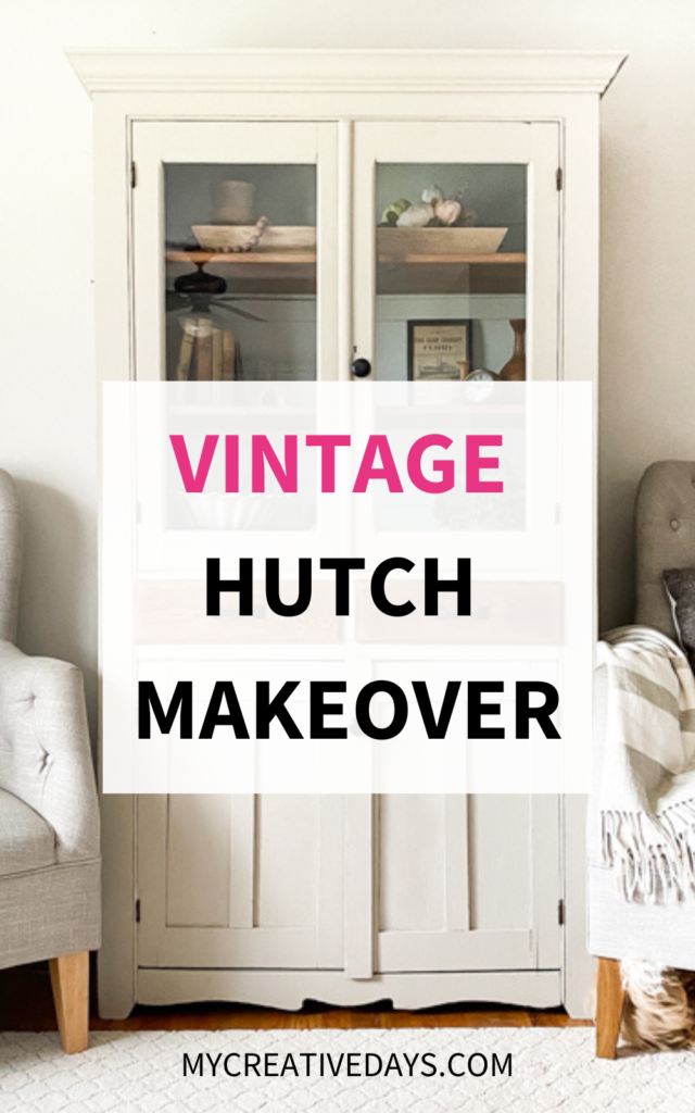 This vintage hutch makeover is a great example of how you can transform all kinds of pieces to make them beautiful and functional again. 