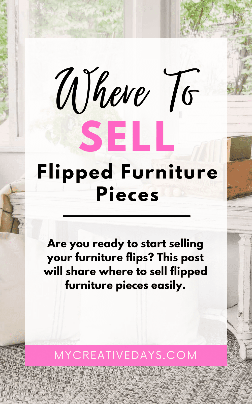 Are you ready to start selling your furniture flips? This post will share where to sell flipped furniture pieces easily.
