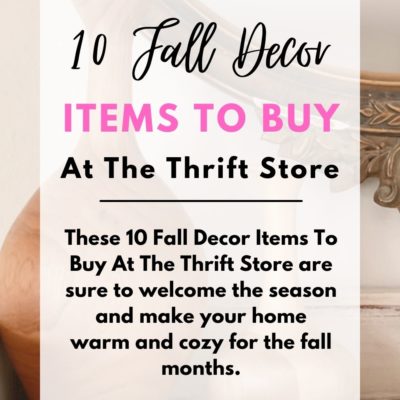 10 Fall Decor Items At The Thrift Store
