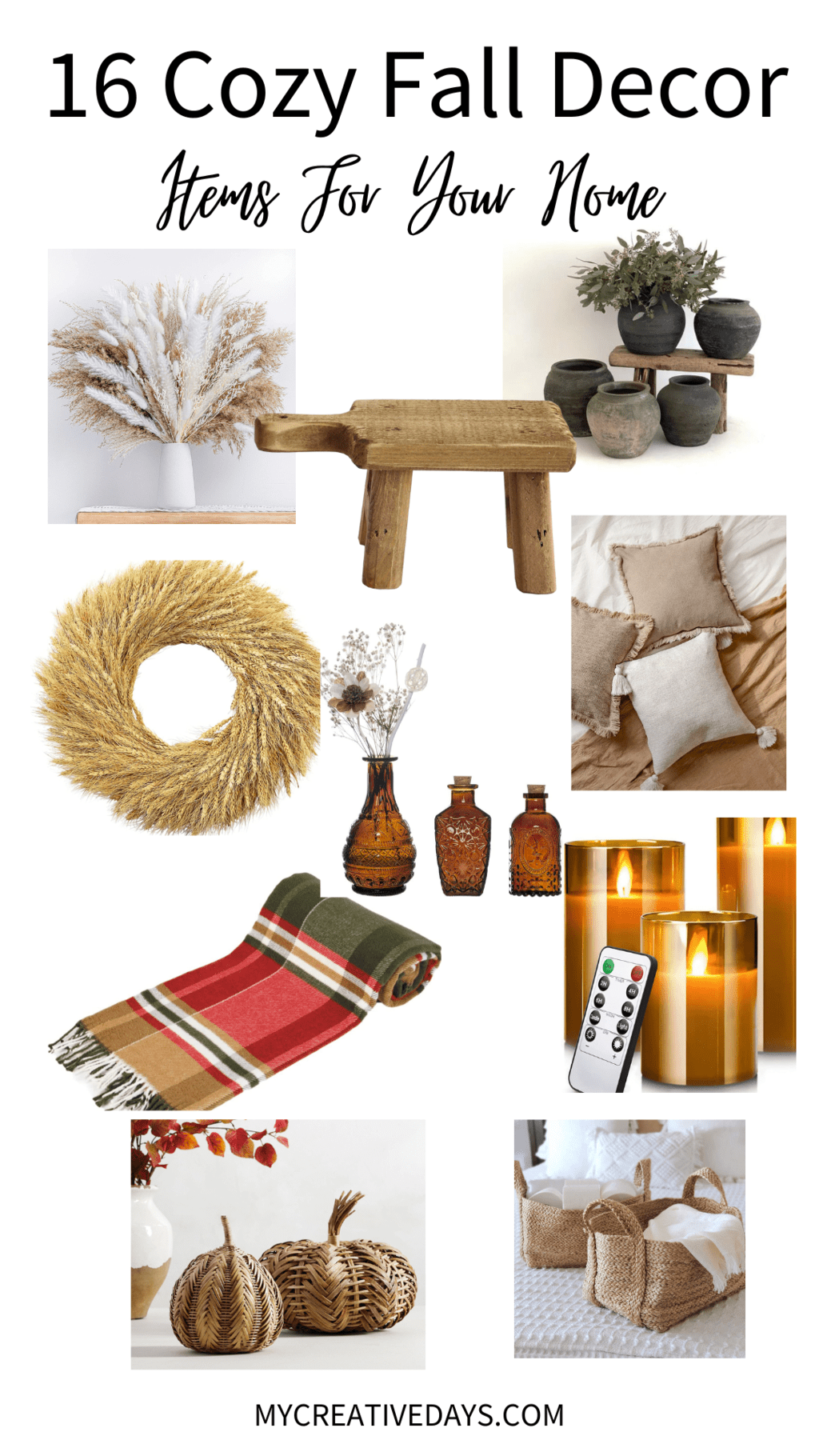 These cozy fall decor items will welcome the autumn season into your home in a simple, subtle way to create warm and comfy spaces.